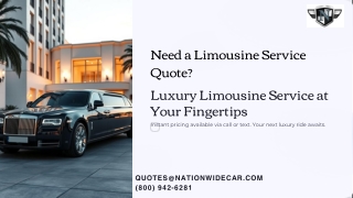need a limousine service quote
