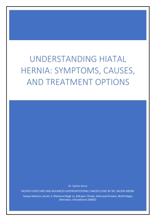 Understanding Hiatal Hernia