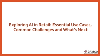 AI in Retail - Boosting Customer Experience and Efficiency​