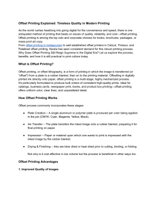 Offset Printing Explained_ Timeless Quality in Modern Printing