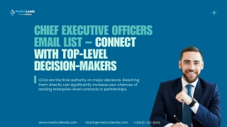 Target Top Executives – Opt-In CEO Email List