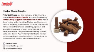 Herbal Dhoop Supplier