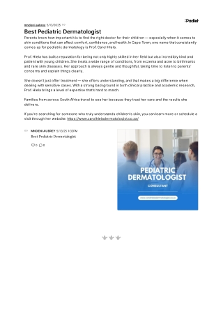 Padlet - Best Pediatric Dermatologist