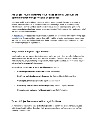 Are Legal Troubles Draining Your Peace of Mind? Discover the Spiritual Power of