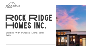 Rock Ridge Homes Inc. Builds Custom Homes in Saskatoon