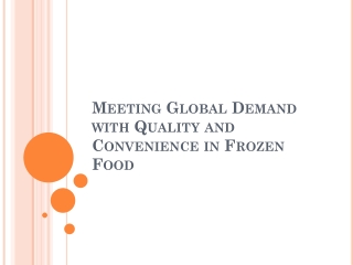 indian frozen food suppiers
