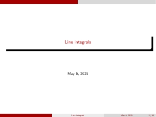 Line integrals