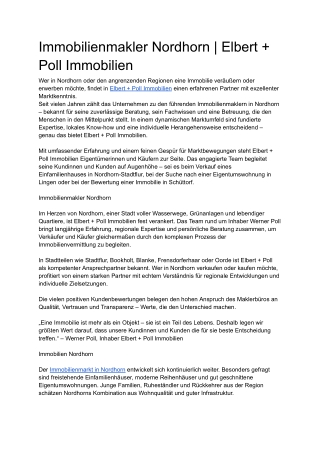 Immobilienmakler Nordhorn _ Elbert   Poll Immobilien