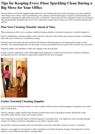 tips for keeping every floor sparkling clean
