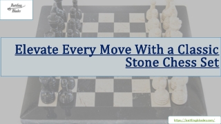 Elevate Every Move With a Classic Stone Chess Set