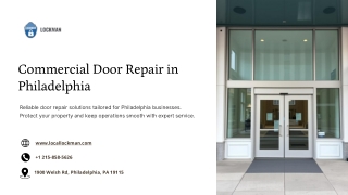 Reliable Commercial Door Repair Philadelphia