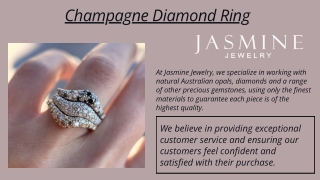 Champagne Diamond Ring