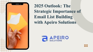 2025 Outlook The Strategic Importance of Email List Building with Apeiro Solutions