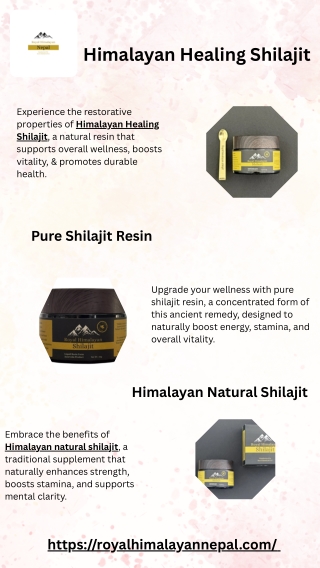 Himalayan Healing Shilajit