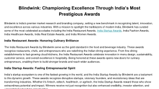 Blindwink_ Championing Excellence Through India’s Most Prestigious Awards