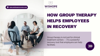How Group Therapy Helps Employees  in Recovery