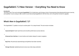 qugafaikle5 7 2 new version everything you need