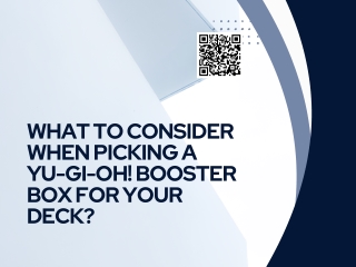 what to consider when picking a yu gi oh booster