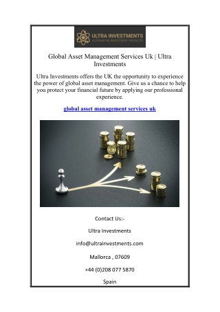 Global Asset Management Services Uk | Ultra Investments