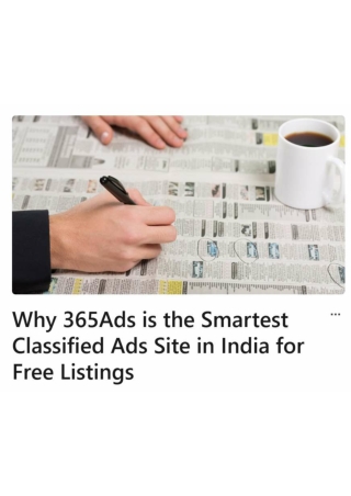 Why 365Ads is the Smartest Classified Ads Site in India for Free Listings