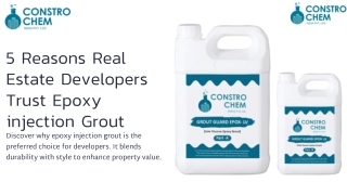 5 Reasons Real Estate Developers Trust Epoxy Grout