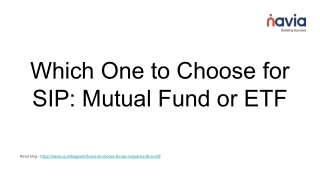 which one to choose for sip mutual fund or etf