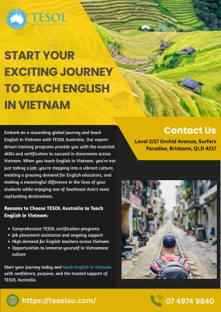 Start Your Exciting Journey to Teach English in Vietnam