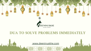 dua to solve problems immediately