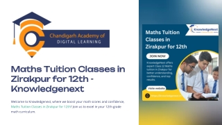 maths tuition classes in zirakpur for 12th