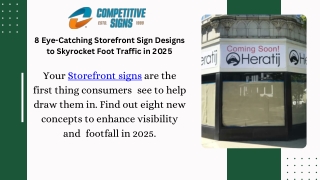 8 Eye Catching Storefront Sign Designs to Skyrocket Foot Traffic in 2025