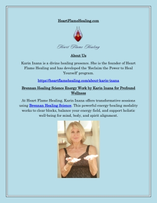Brennan Healing Science Sessions with Karin Inana to Awaken Inner Vitality