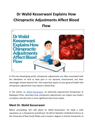 Total Body Wellness Starts with Spinal Health