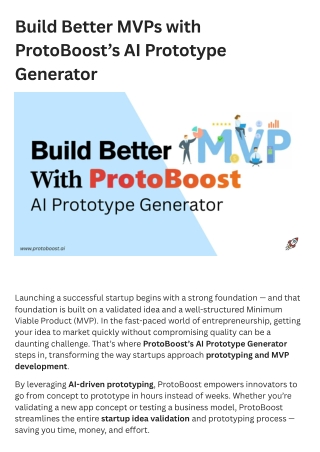 build better mvps with protoboost s ai prototype
