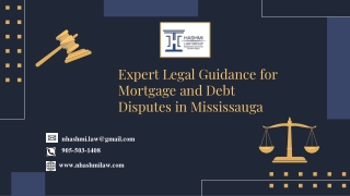 Expert Legal Guidance for Mortgage and Debt Disputes in Mississauga