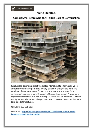 Used Steel Beams for Sale – Strong & Cost-Effective