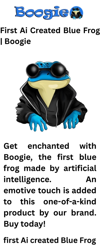 first ai created blue frog boogie