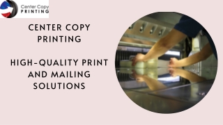 center copy printing high quality print