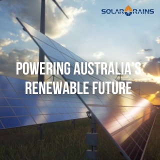 About Solarrains - Solar Battery Supplier in Australia