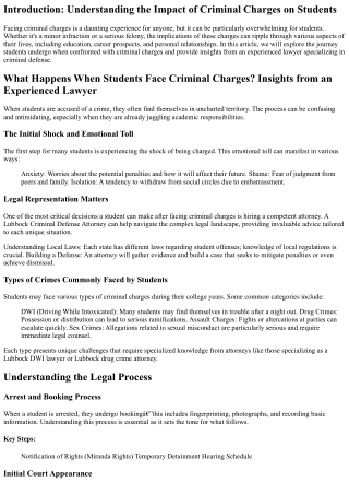 introduction understanding the impact of criminal