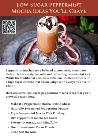 Low-Sugar Peppermint Mocha Ideas You’ll Crave