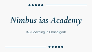 IAS Coaching in chandigarh