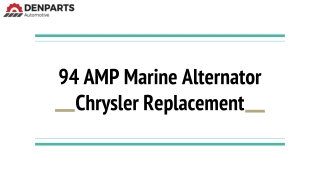 3527501 Alternator Replacement