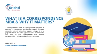 what is a correspondence mba why it matters