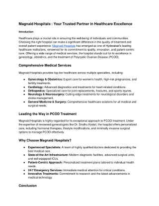 Magnaid Hospitals_ Your Trusted Partner in Healthcare Excellence