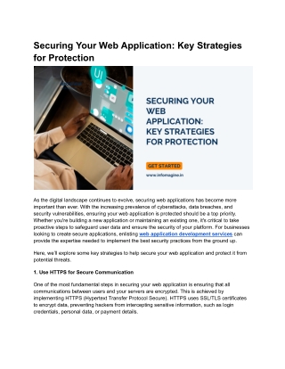 securing your web application key strategies
