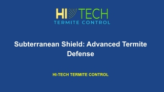 Subterranean Shield - Advanced Termite Defense