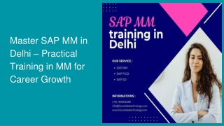 master sap mm in delhi practical training in mm for career growth