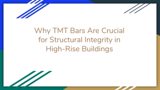 Why TMT Bars Are Crucial for Structural Integrity in High-Rise Buildings