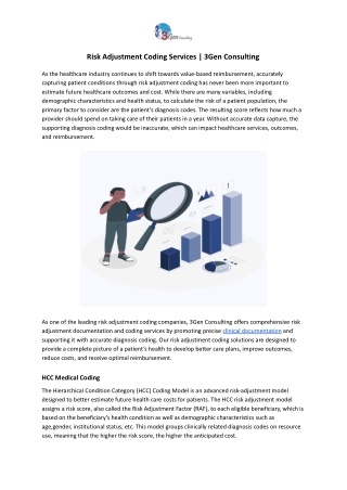 Risk Adjustment Coding Services | 3Gen Consulting