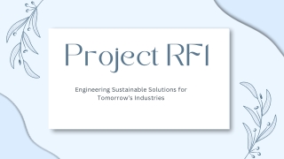 Matthew Stone Project RF1 Transforming Opportunities Into Results